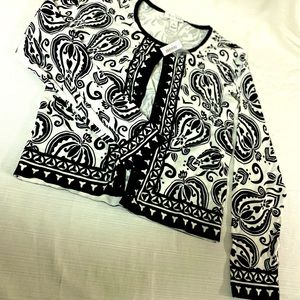 New paisley size Medium cardigan- White House Black Market
